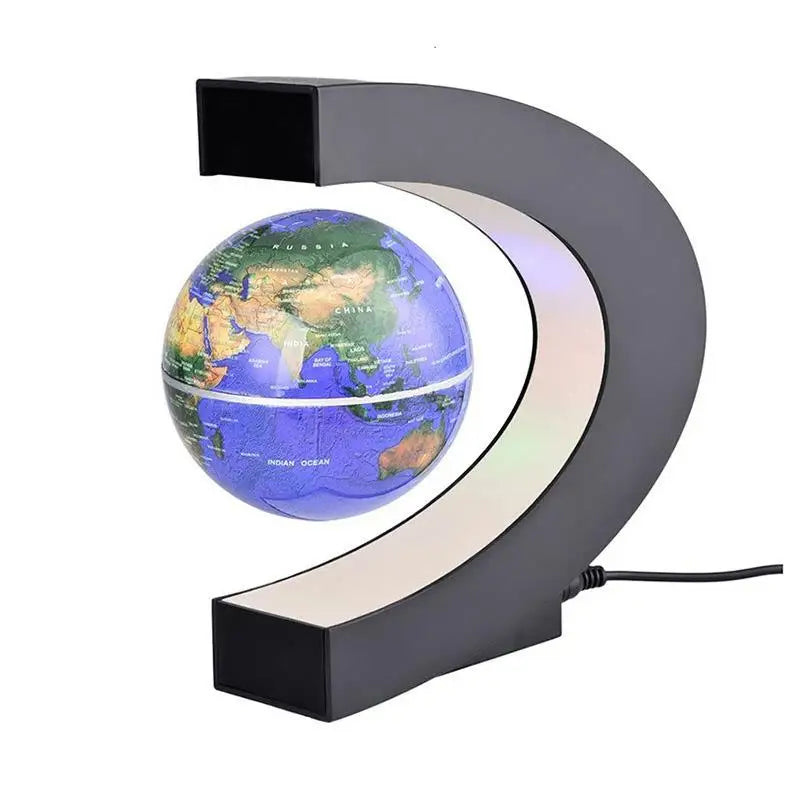 Globo Terráqueo de Levitación Magnética con Luz LED – Lámpara Antigravedad