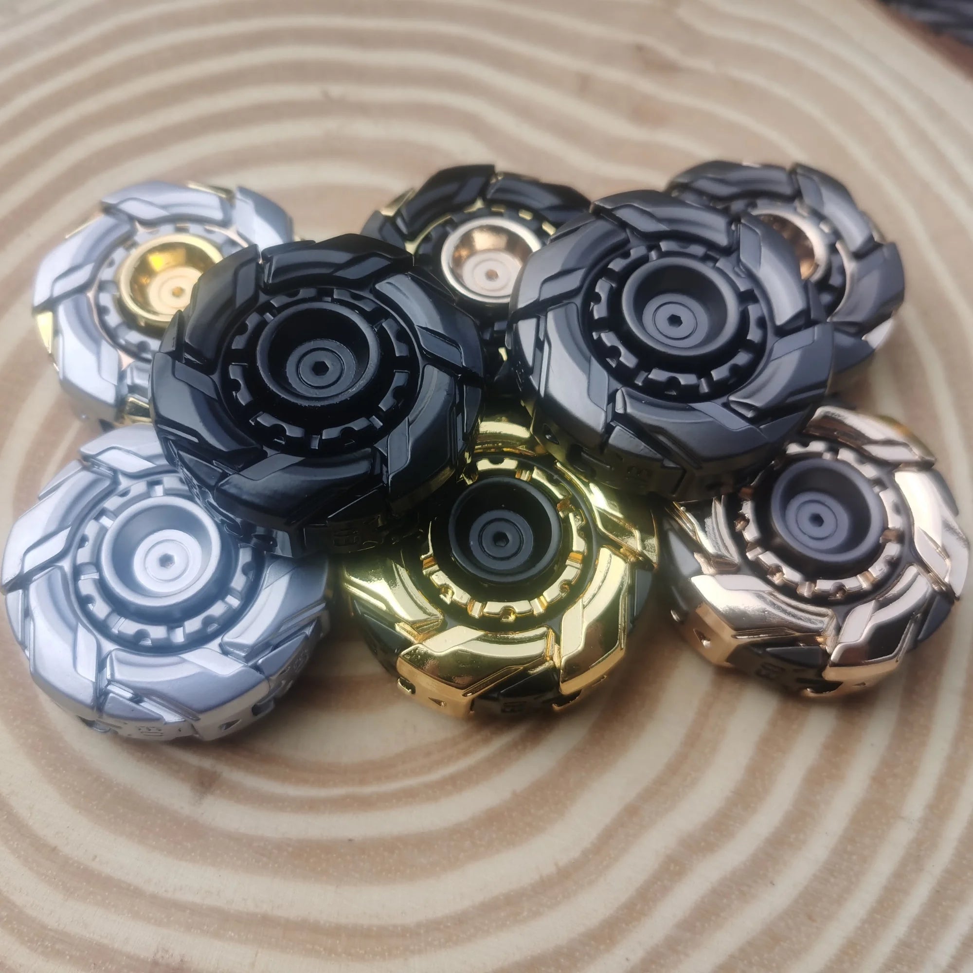 Fidget Slider Armor – Spinner de Metal con Apertura Mecánica
