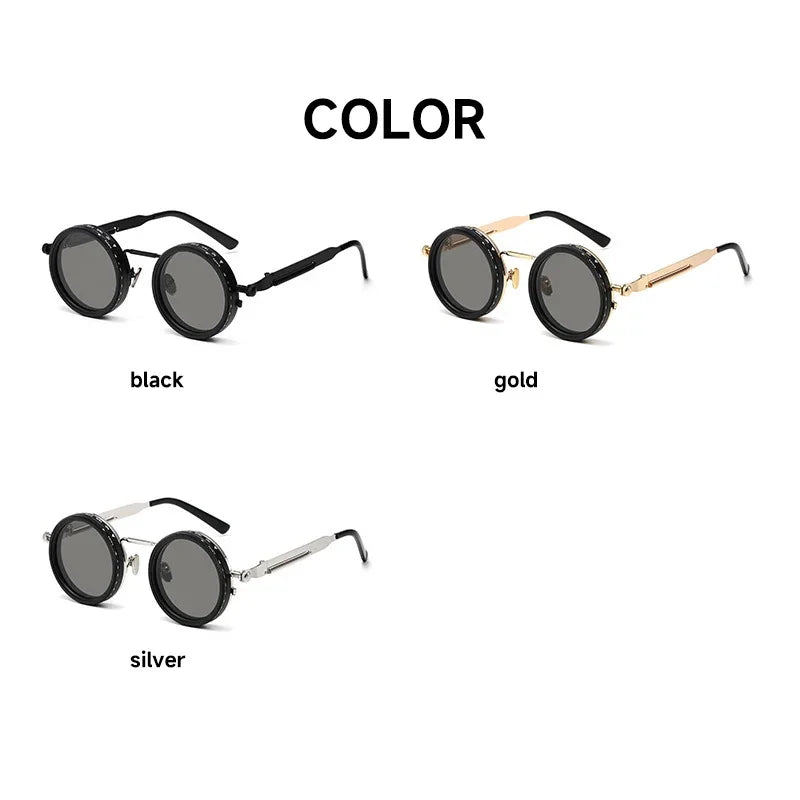 Gafas de Sol Polarizadas Retro Punk – Lentes ND9 con Atenuación Ajustable y Protección UV400
