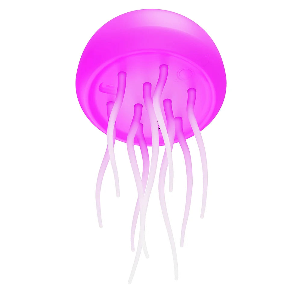 Lámpara de Medusa LED con Control por Voz – Luz de Noche Giratoria y RGB