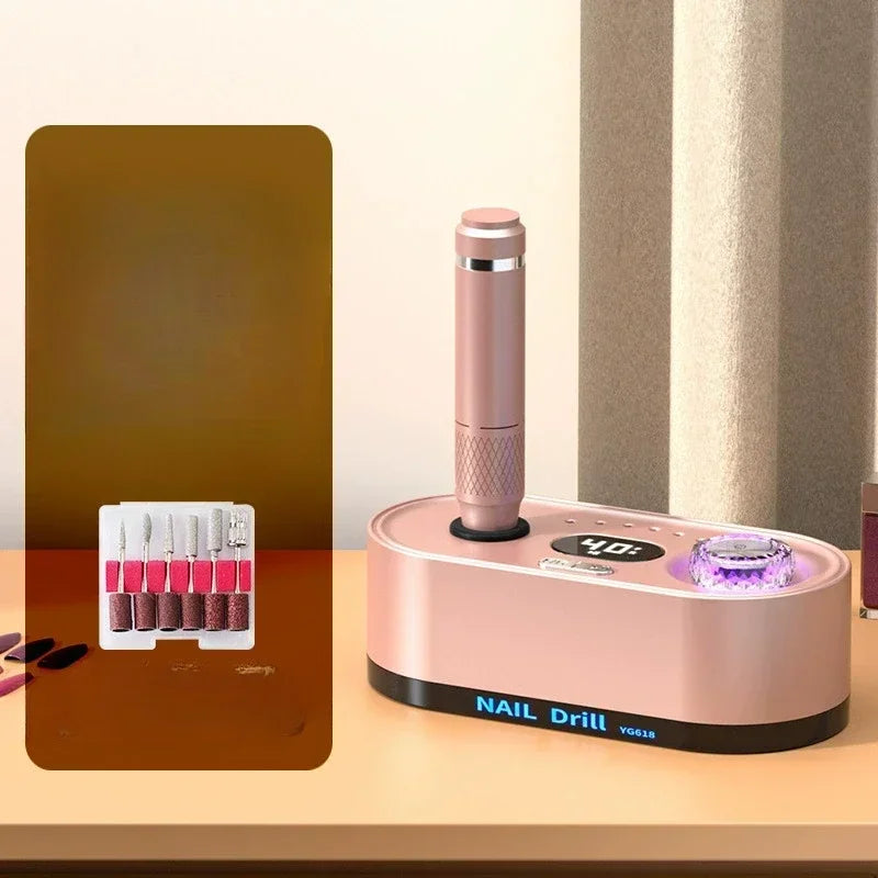 Torno para Uñas Profesional 40,000 RPM con Pantalla LCD