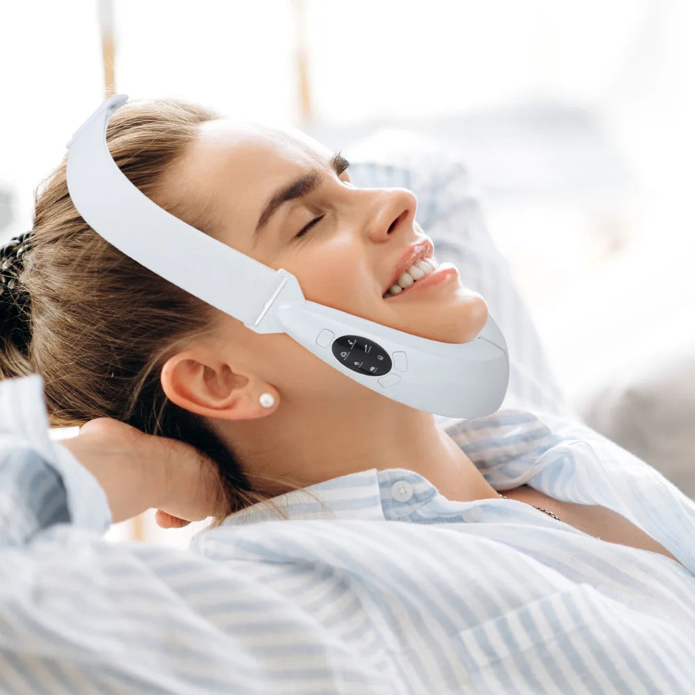 Dispositivo de Elevación Facial V-Line con EMS y Fototerapia LED
