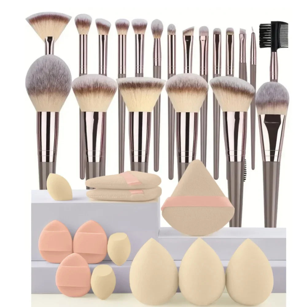 Set de Brochas de Maquillaje Profesional (3 a 20 piezas)