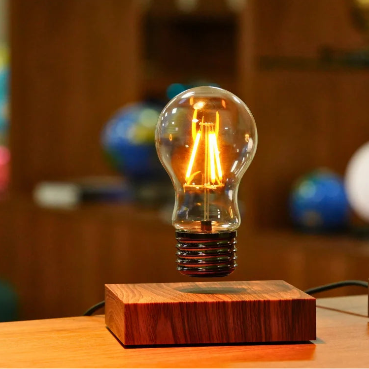 Lámpara de Bombilla LED Flotante con Levitación Magnética HCNT