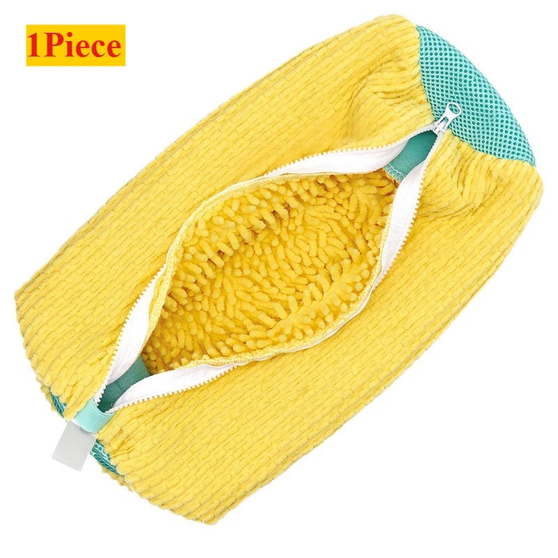 Kit de Lavado de Calzado – Bolsa Protectora para Lavadora y Cepillo de Limpieza con Dispensador