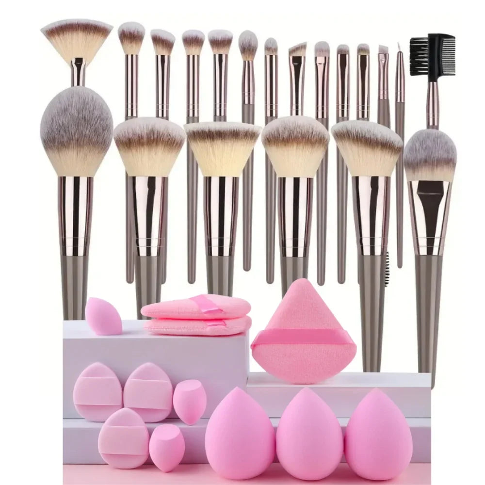 Set de Brochas de Maquillaje Profesional (3 a 20 piezas)