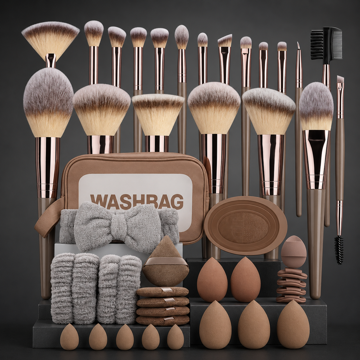 Set de Brochas de Maquillaje Profesional (3 a 20 piezas)