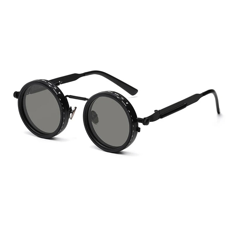 Gafas de Sol Polarizadas Retro Punk – Lentes ND9 con Atenuación Ajustable y Protección UV400