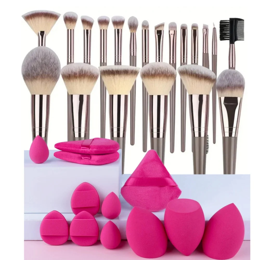 Set de Brochas de Maquillaje Profesional (3 a 20 piezas)