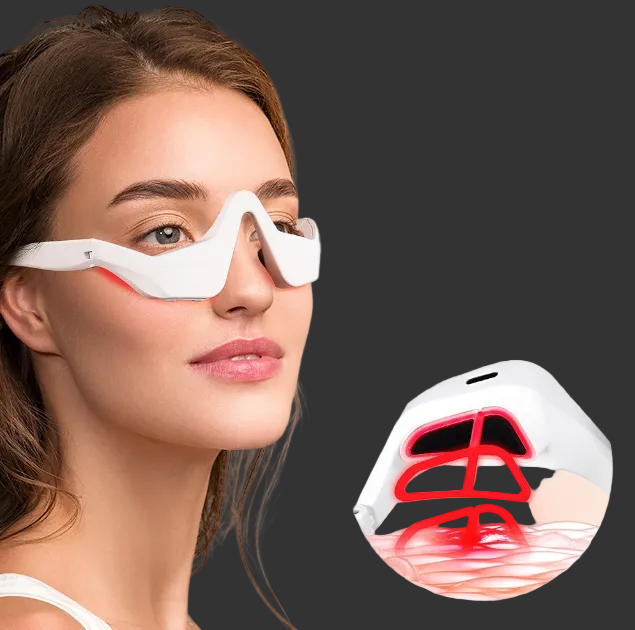 Masajeador Iluminador de Ojos con Microcorriente EMS y Terapia LED