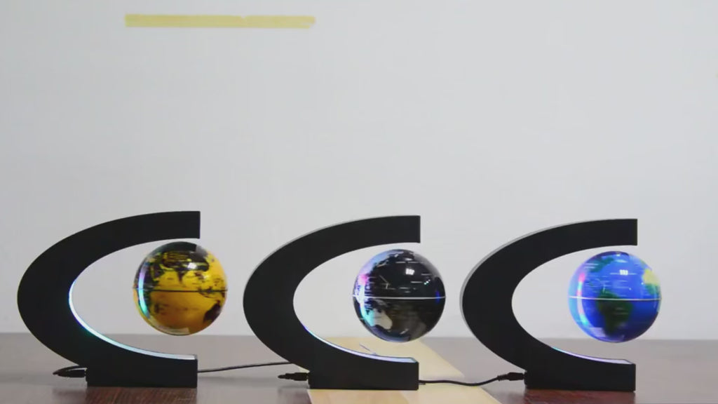 Globo Terráqueo de Levitación Magnética con Luz LED – Lámpara Antigravedad