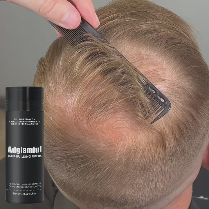 Fibras Capilares Adglamful 30g – Densidad Instantánea y Corrector de Línea de Cabello