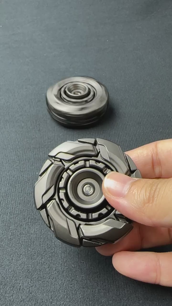 Fidget Slider Armor – Spinner de Metal con Apertura Mecánica